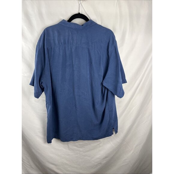 Tommy Bahama Blue Silk Pineapple Print Holiday Shirts Mens Size XL - Picture 6 of 9